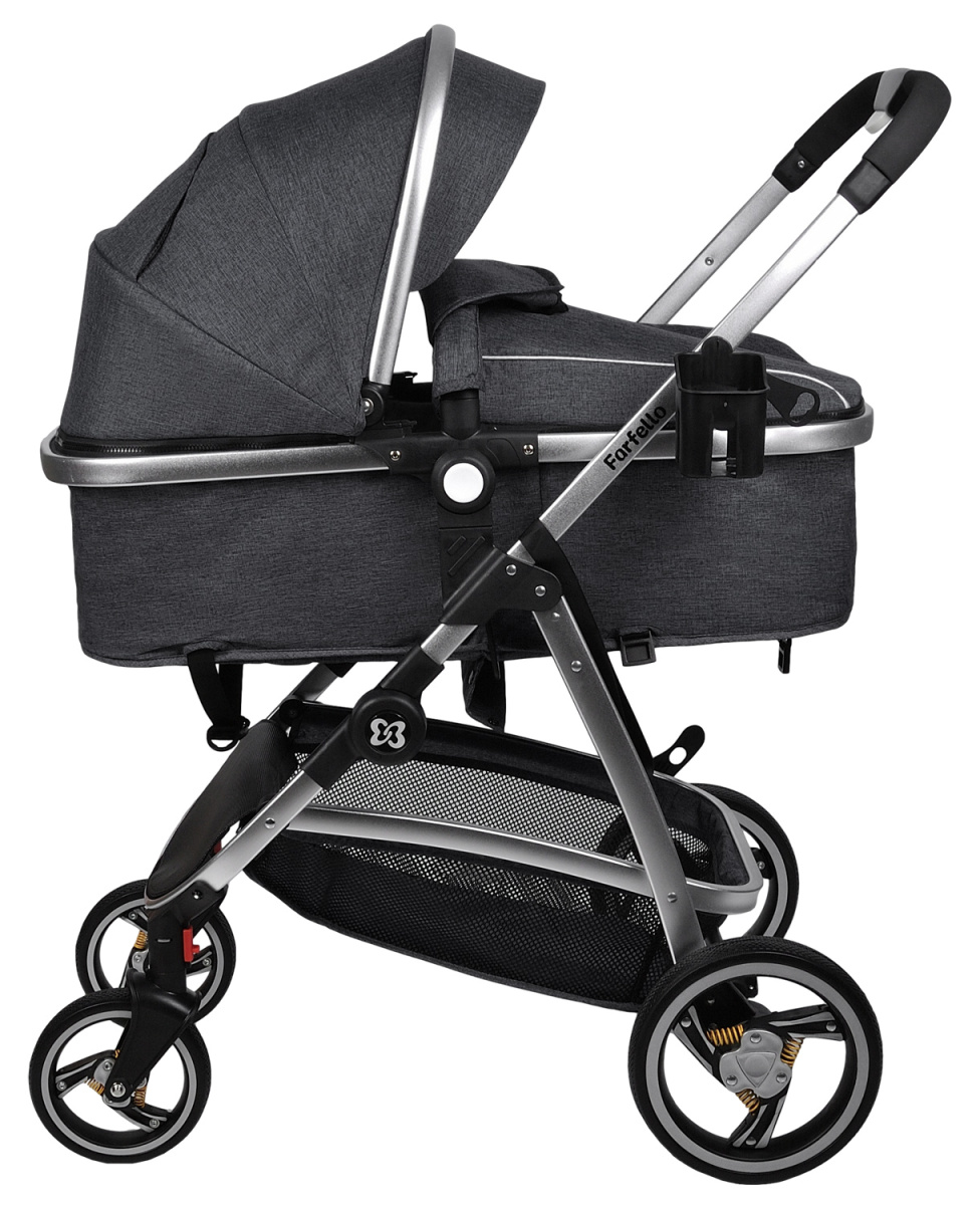 Коляска трансформер Farfello Pristina (Черный PS-15)