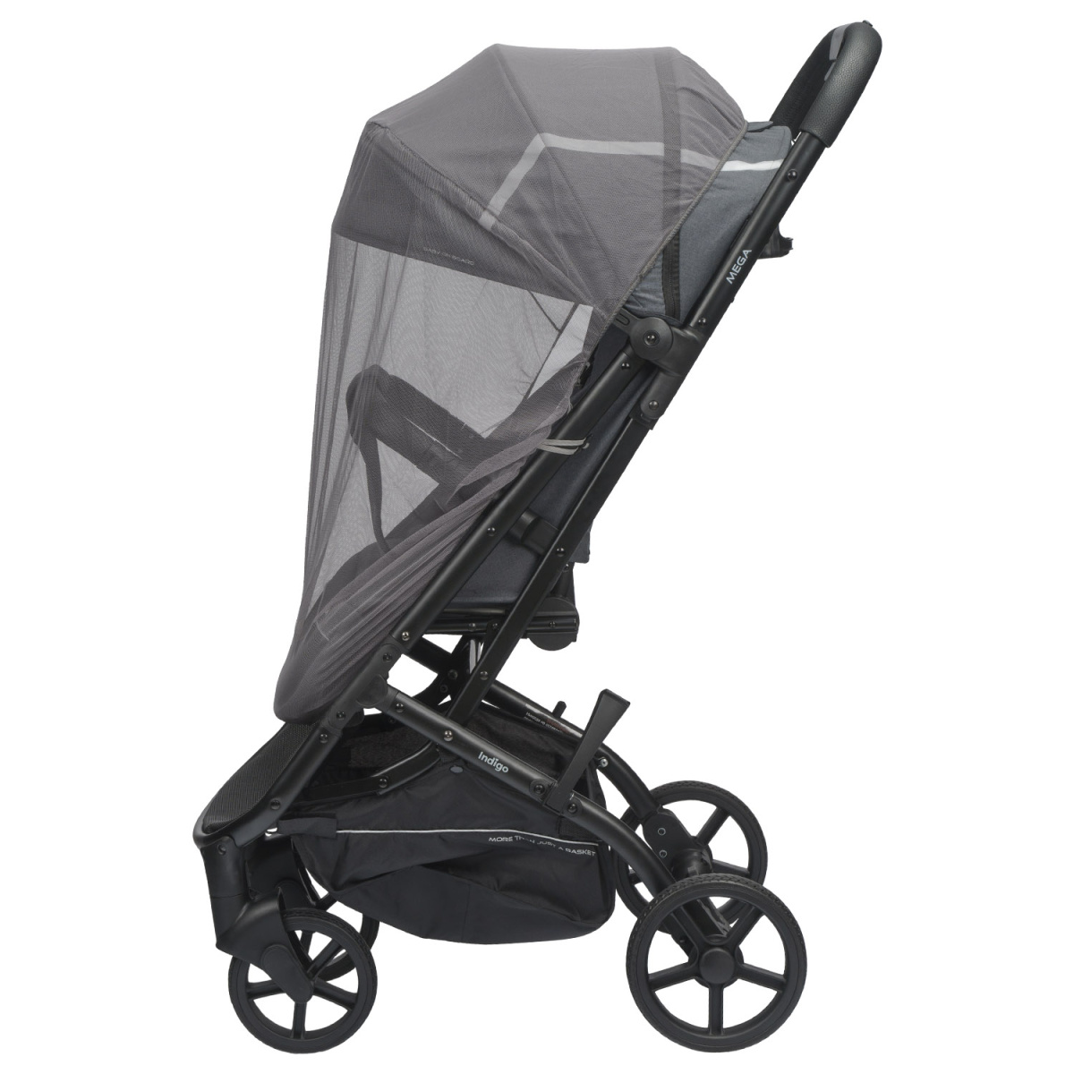 Коляска прогулочная Indigo MEGA темно-серый