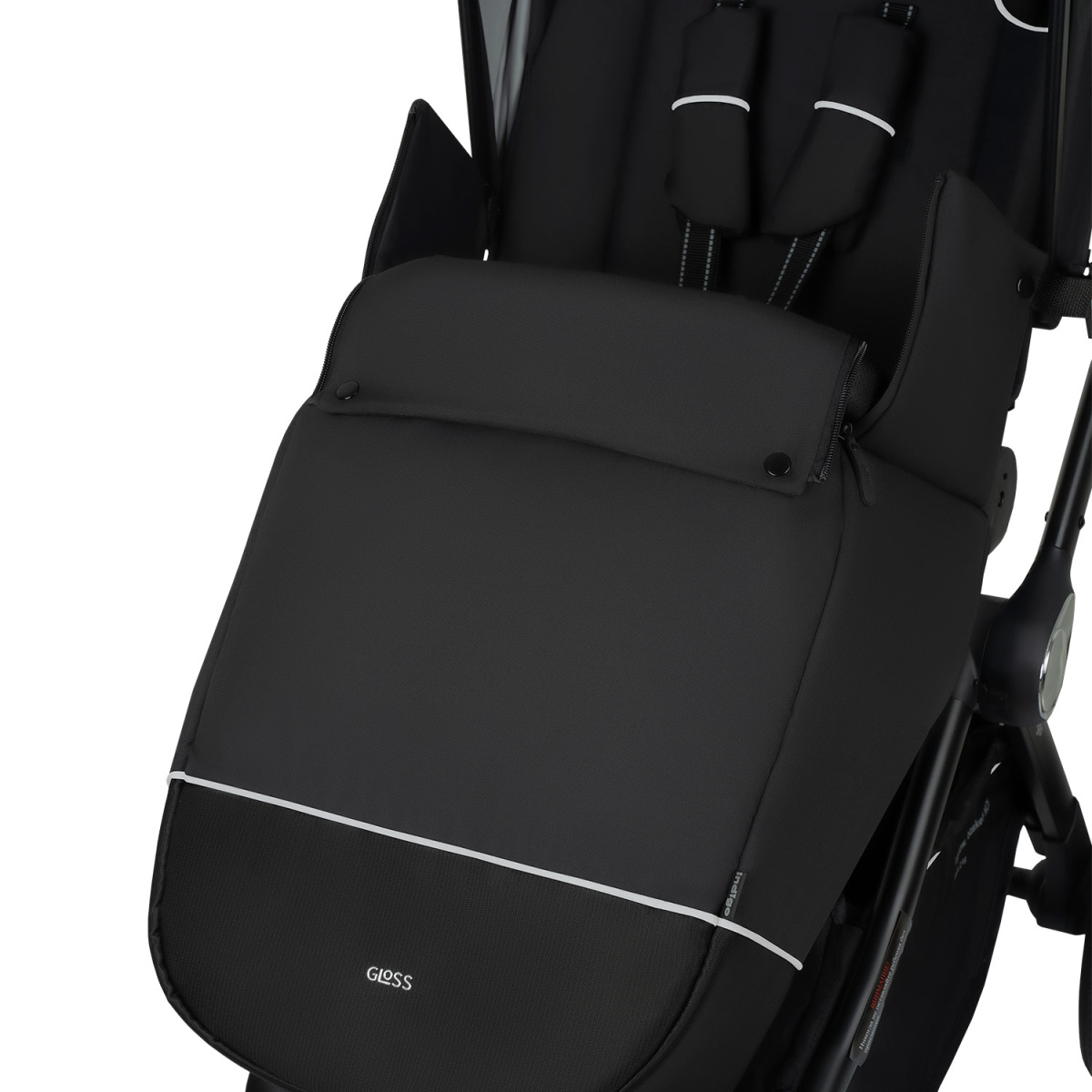 Коляска прогулочная Indigo GLOSS черный