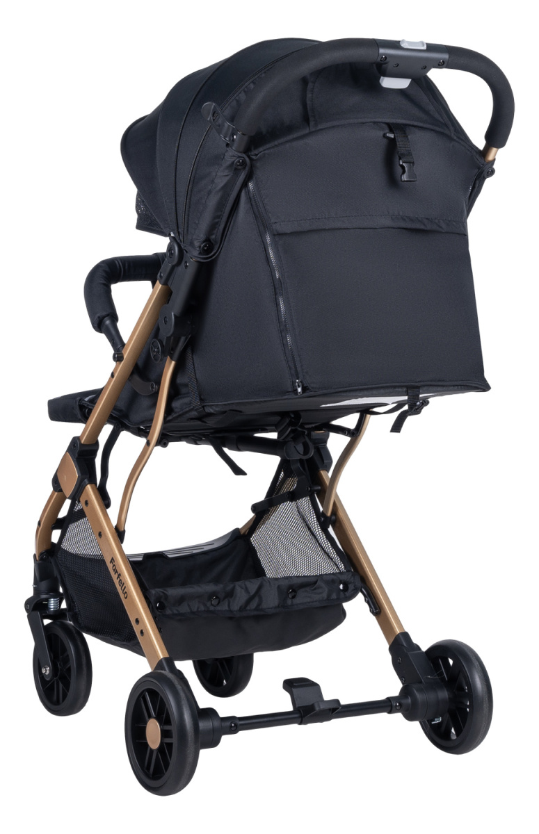Коляска детская прогулочная Farfello Comfy Go (Golden black/ золотой черный (золото) CG-99)