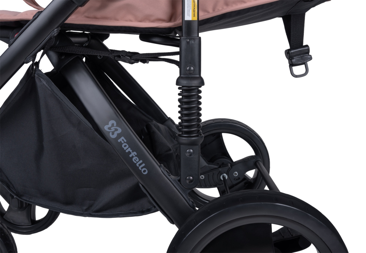 Коляска детская прогулочная Farfello Bino Angel Plus (Powdery/Пудровый)