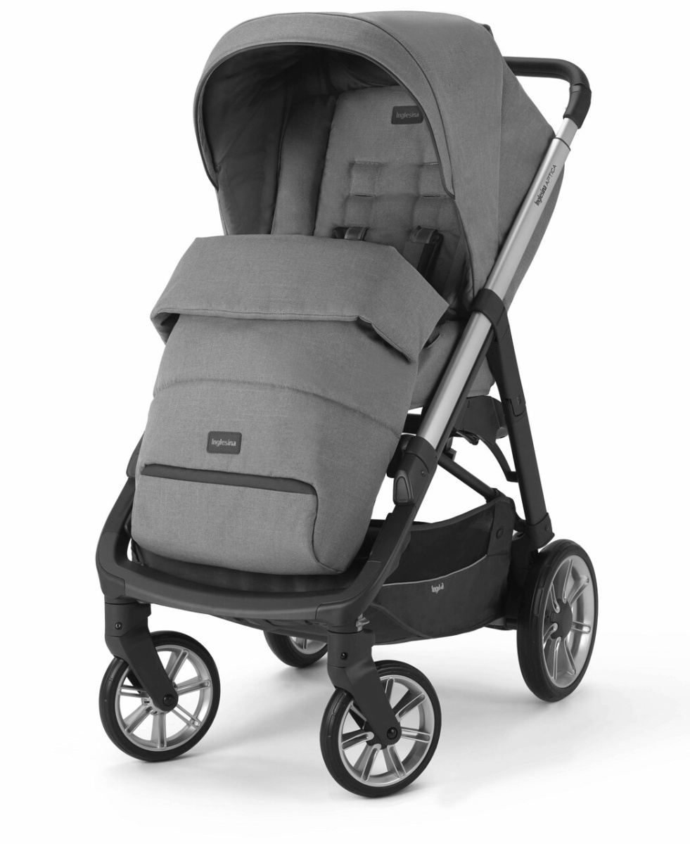 Коляска 3 в 1 Inglesina Aptica  с подставкой под люльку Stand Up, Kensington Grey