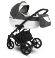 Коляска Camarelo Avenger 2 в 1серый жаккард/белая экокожа