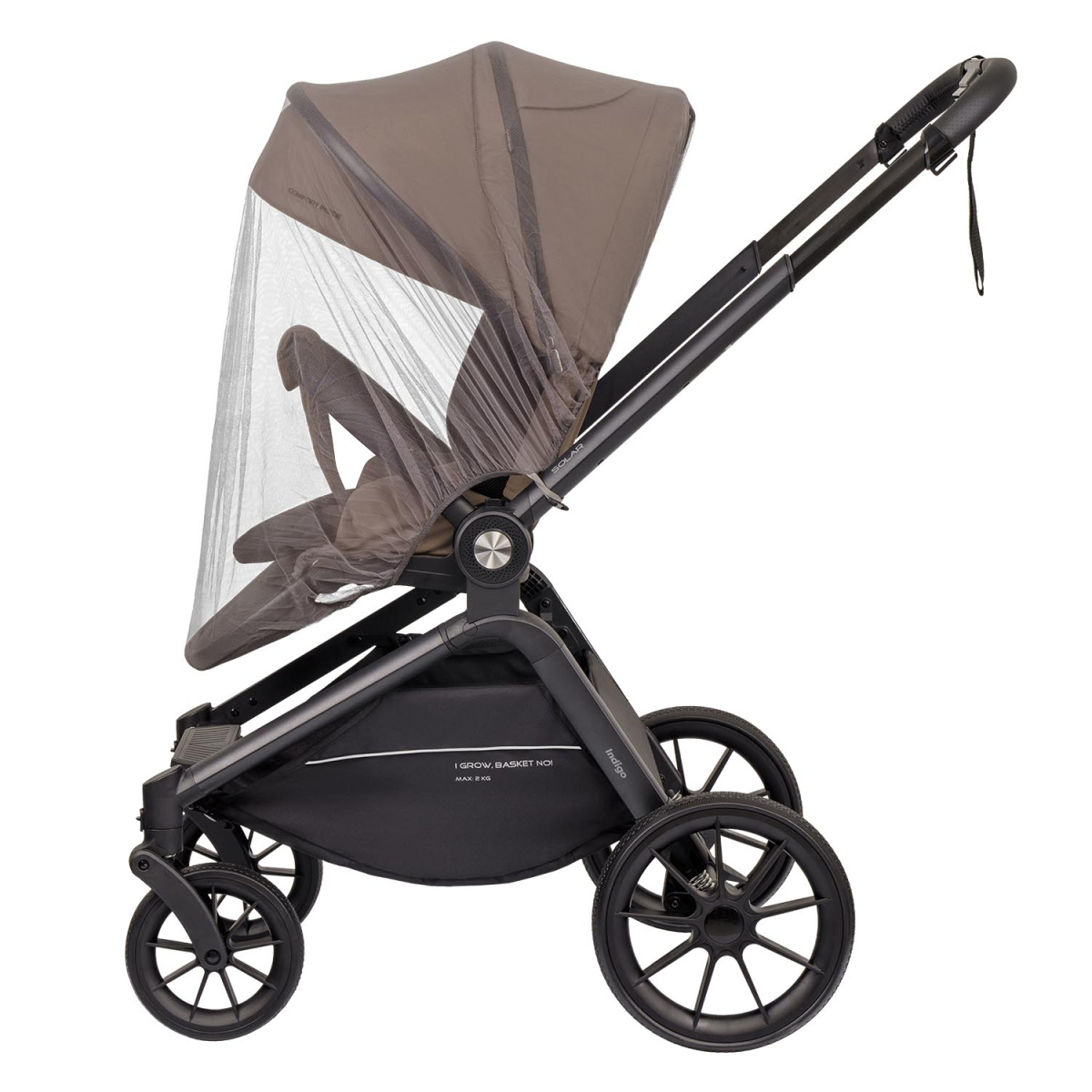 Коляска прогулочная Indigo SOLAR темно-бежевый