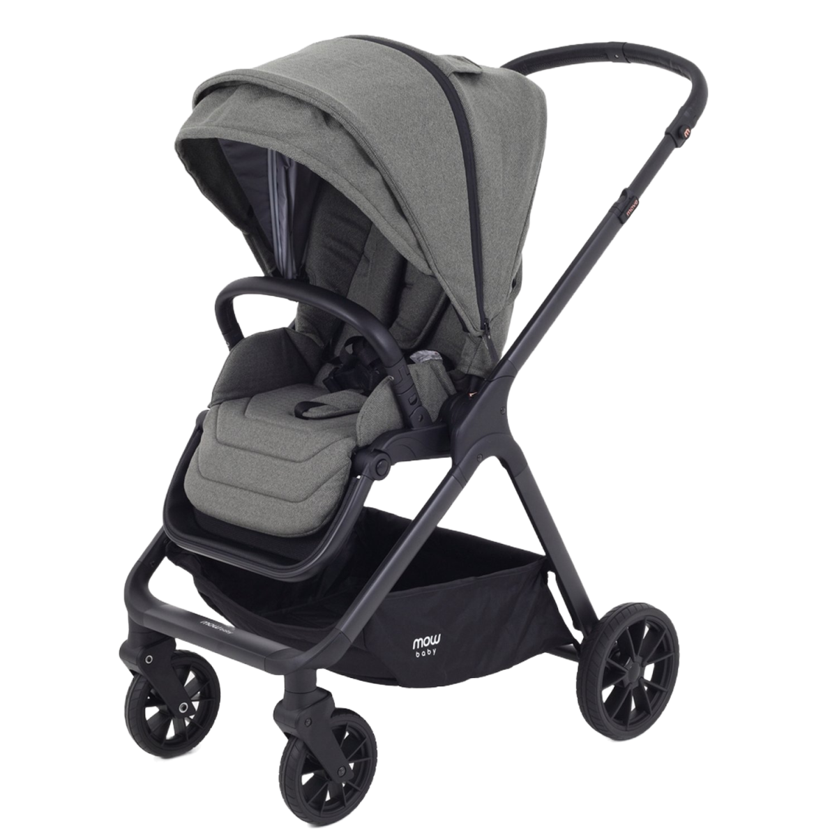 Коляска 2 в 1 MOWBaby MOVE MB401 Grey (Green)
