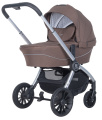 Коляска модульная 2в1 Farfello Baby shell BBS (BBS-16 Brown/Коричневый / серебро)