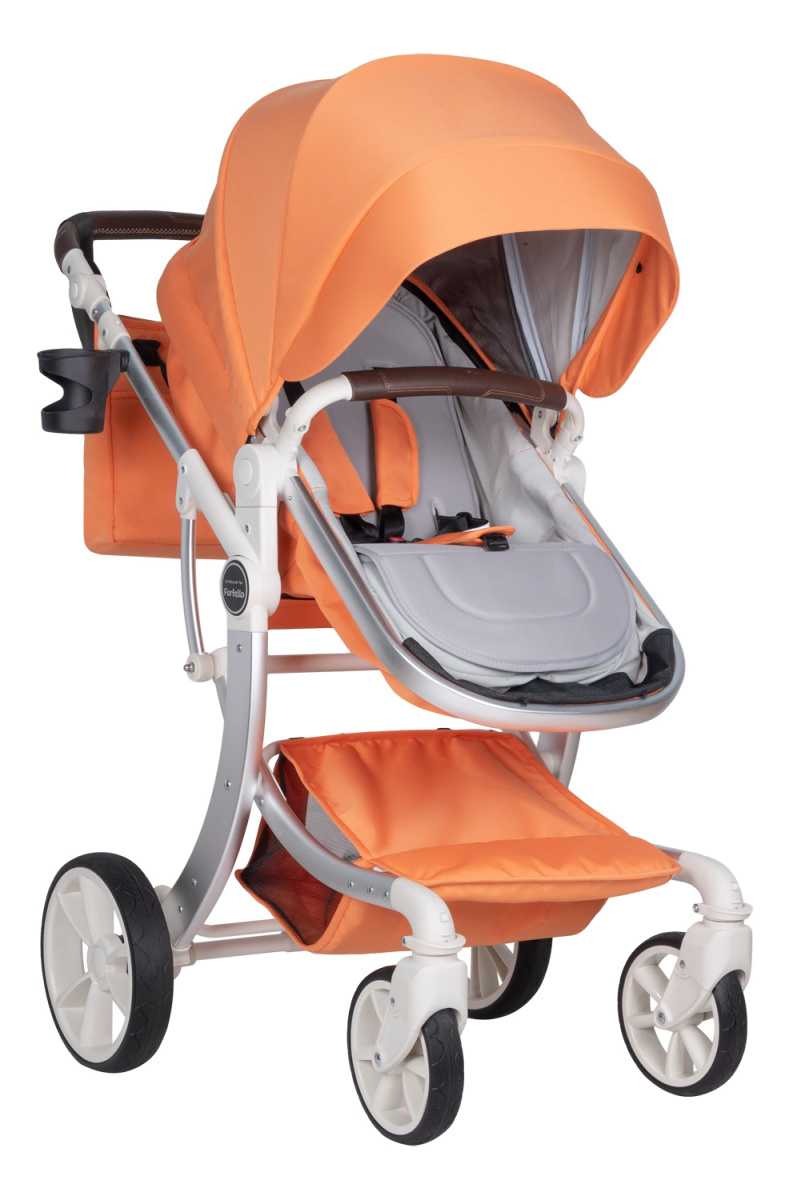 Коляска трансформер Farfello Aimile Original New Pearl (Коралловая Роза NDP-6)