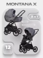 Коляска 2 в 1 Riko Basic Montana X 04 графит