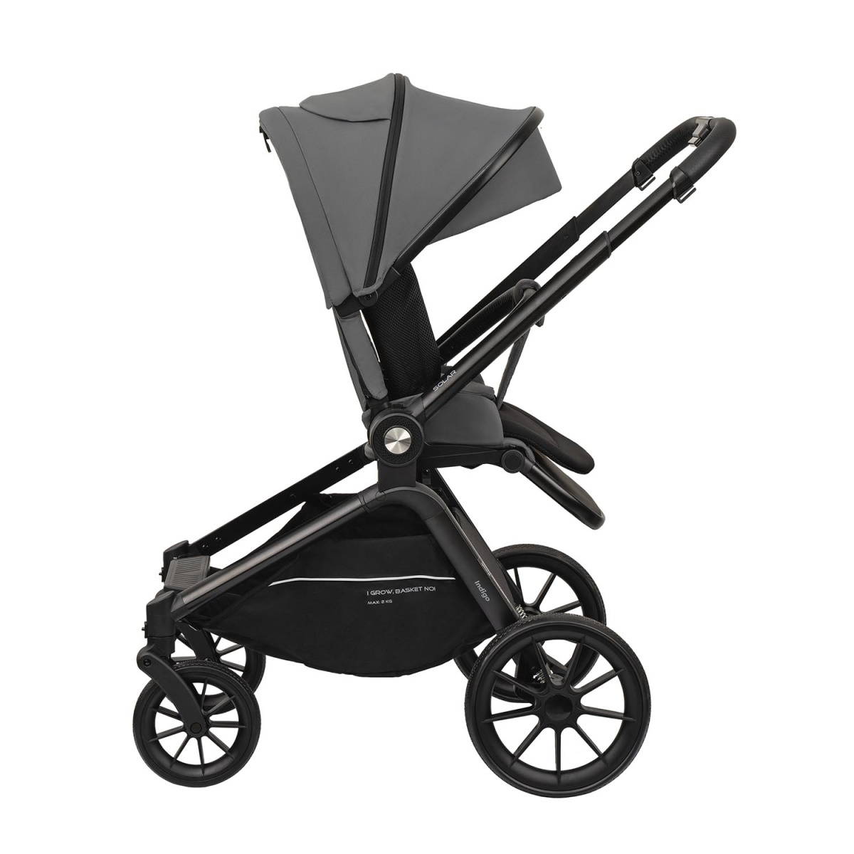 Коляска прогулочная Indigo SOLAR серый