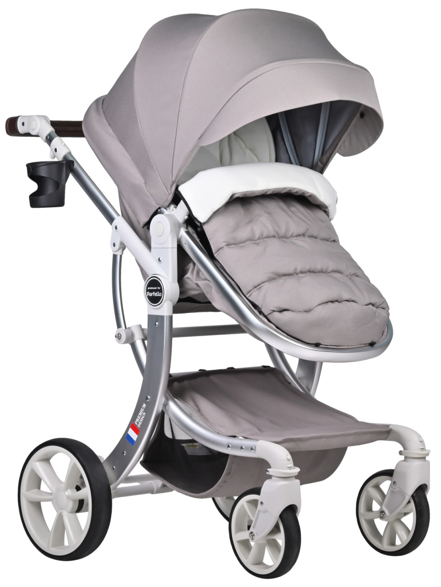Коляска трансформер Farfello Aimile Original New Pearl (Капучино NDP-4)