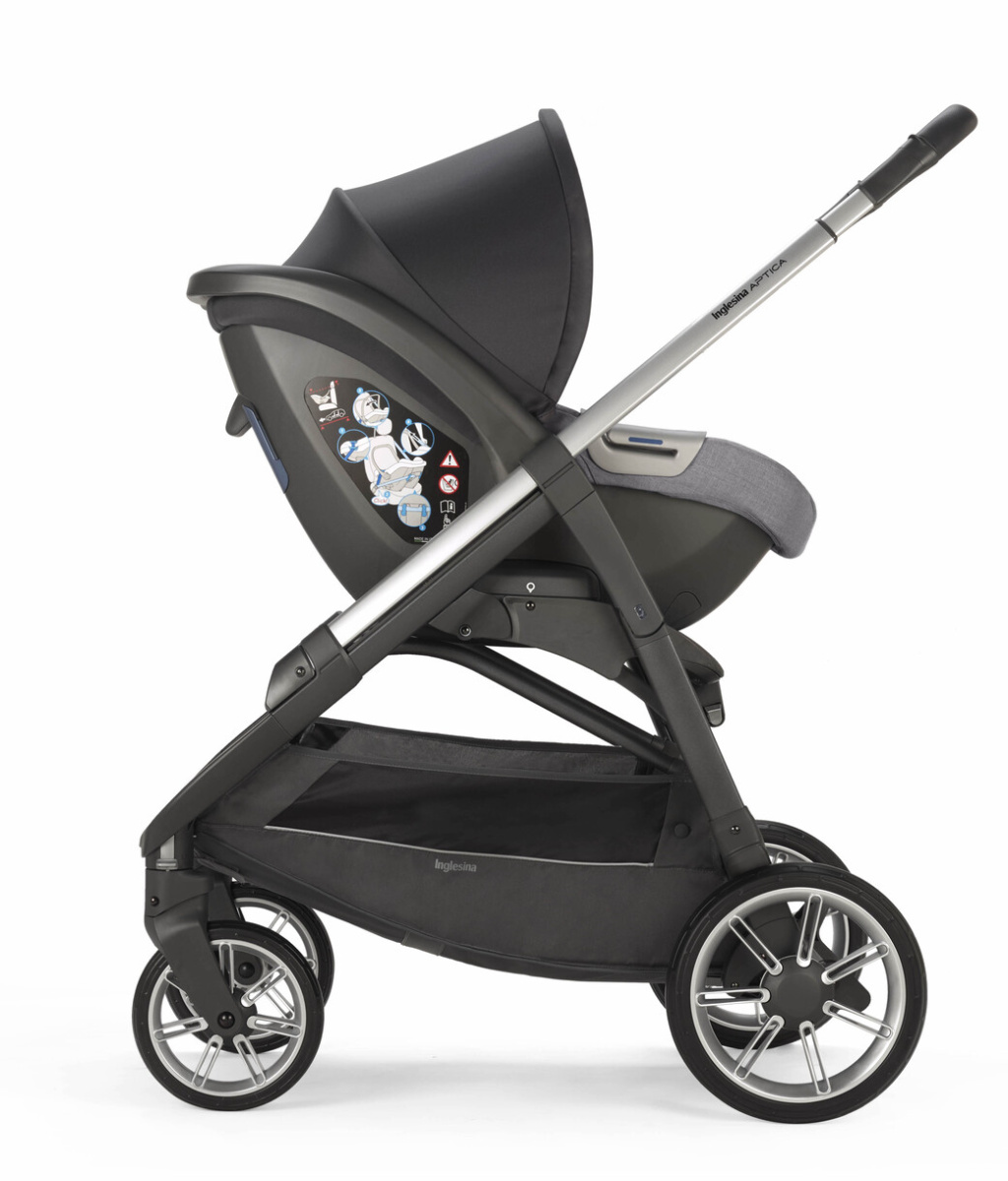 Коляска 3 в 1 Inglesina Aptica  с подставкой под люльку Stand Up, Kensington Grey