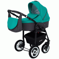 Коляска 3 в 1 Rant Dream 08 серый-темно-зеленый