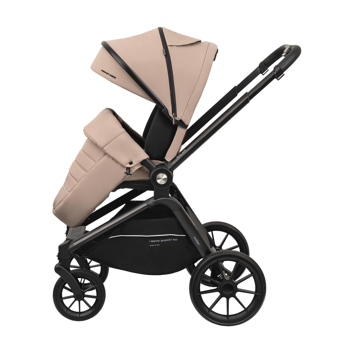 Коляска прогулочная Indigo SOLAR бежевый