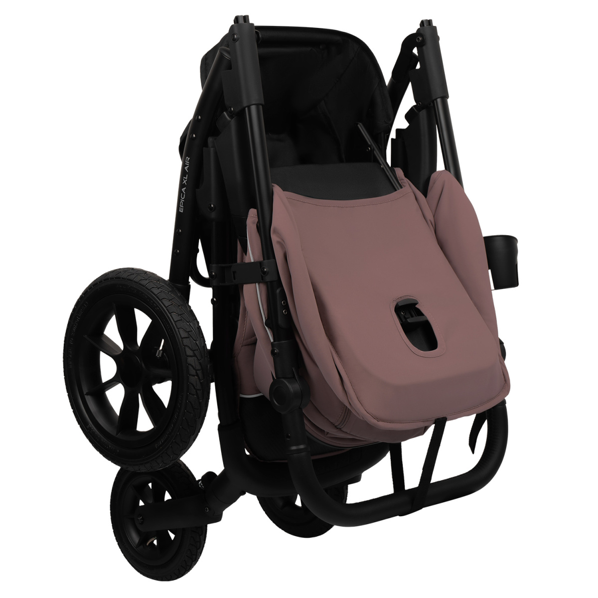 Коляска прогулочная Indigo EPICA XL AIR с сумкой розовый