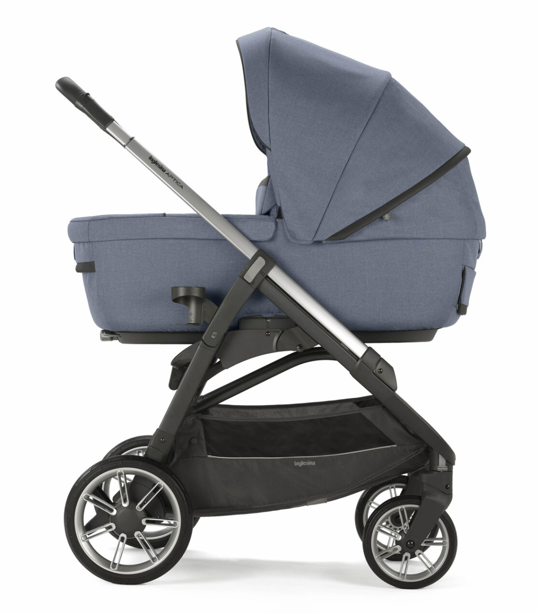 Коляска 3 в 1 Inglesina Aptica с подставкой под люльку Stand Up, Alaska Blue