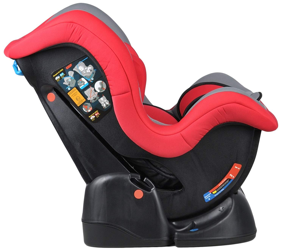 Автокресло детское Farfello GE-B Красно-серый red+grey