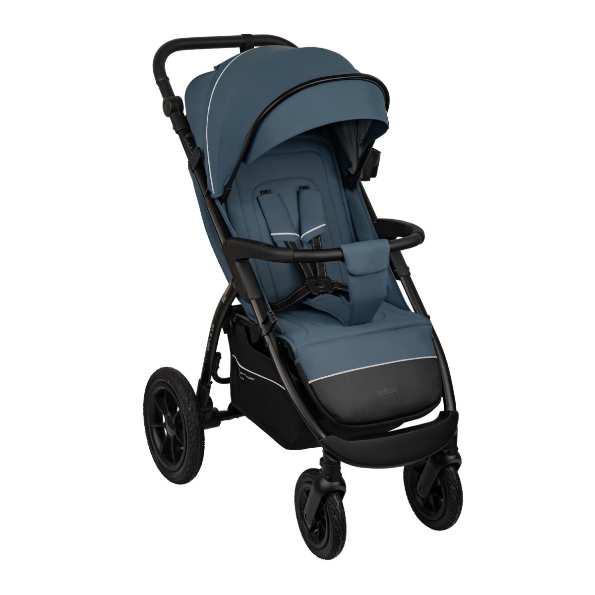 Коляска прогулочная Indigo EPICA XL AIR с сумкой синий