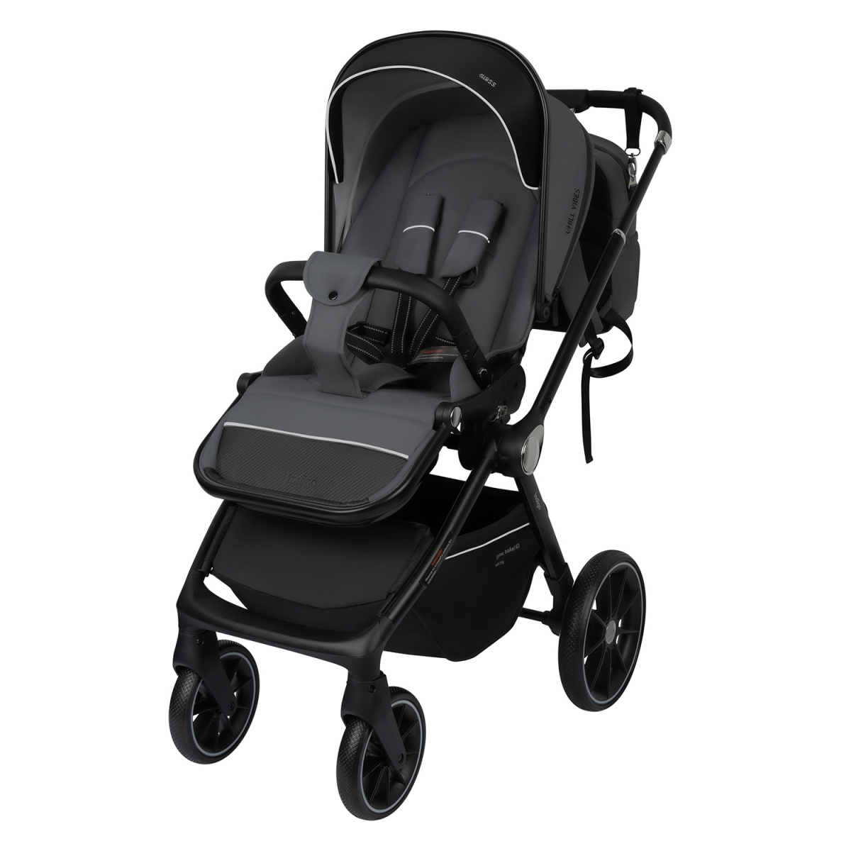 Коляска прогулочная Indigo GLOSS темно-серый