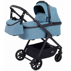 Коляска 2 в 1 Mowbaby Move 2023 с сумкой Blue