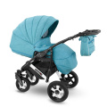 Коляска Camarelo Sevilla WXSE 3 в 1 бирюзовый меланж