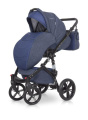 Коляска 2 в 1 Riko Bruno Natural 01 синий