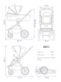 Коляска 3 в 1 Riko Basic Montana X Plus 45 Grey