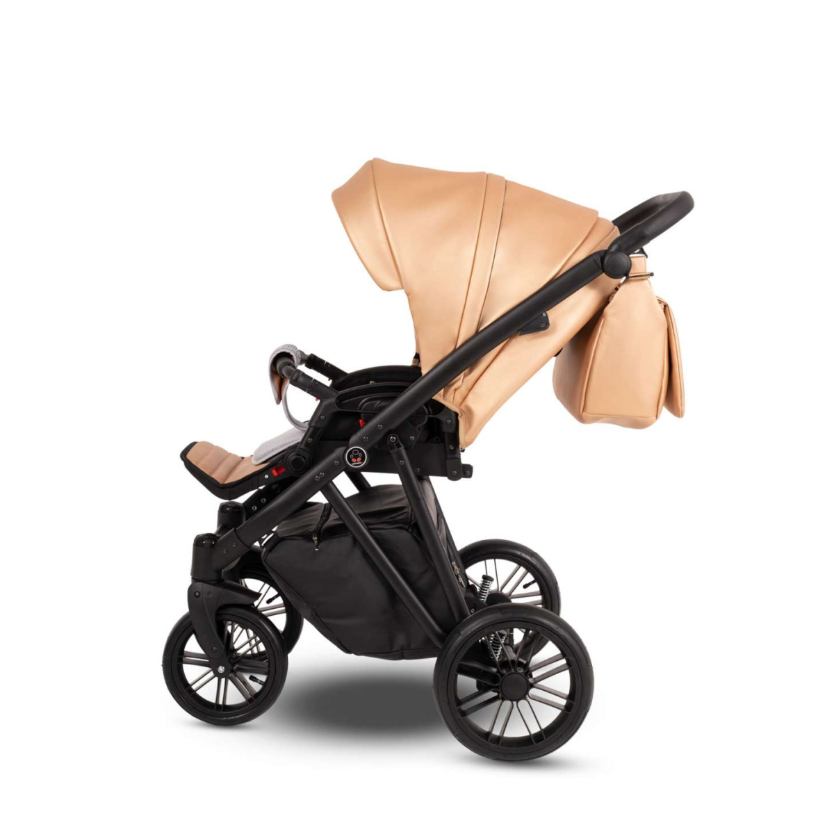 Коляска Camarelo Zeo 3 в 1 экокожа бронза