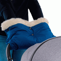 Муфта для рук на коляску Топотушки Престиж синий