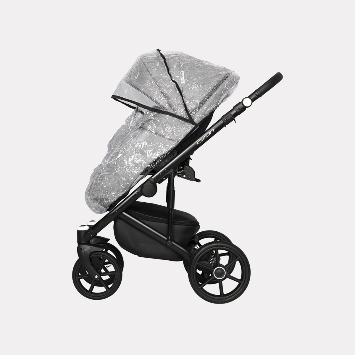 Коляска 3 в 1 Riko Basic Ozon 05 светло-серый