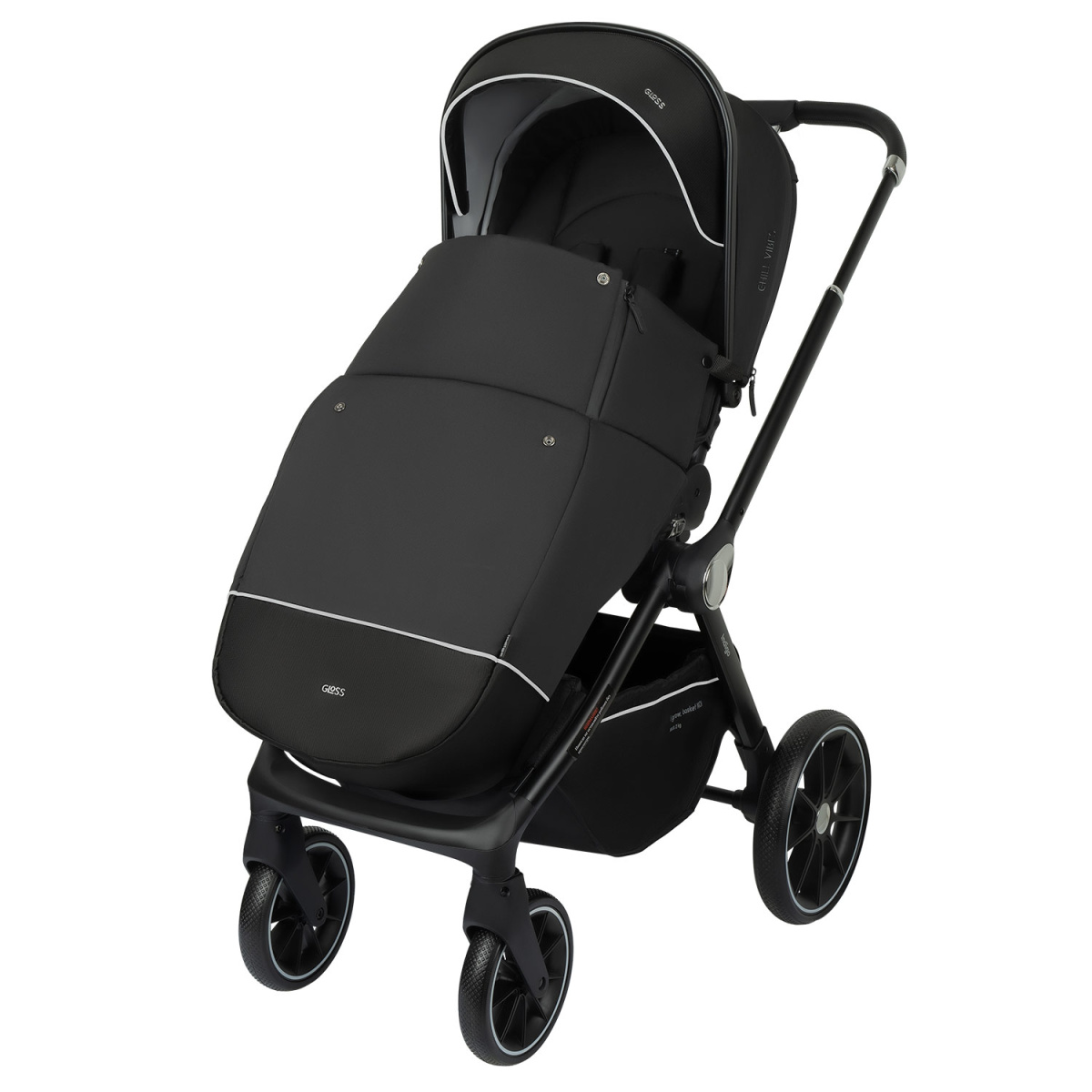 Коляска прогулочная Indigo GLOSS черный