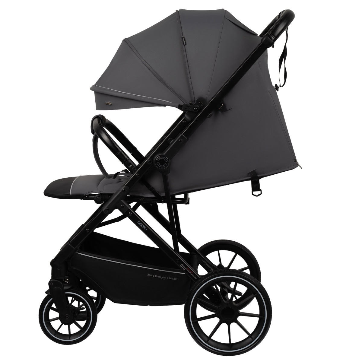 Коляска прогулочная Indigo Delta+ темно-серый