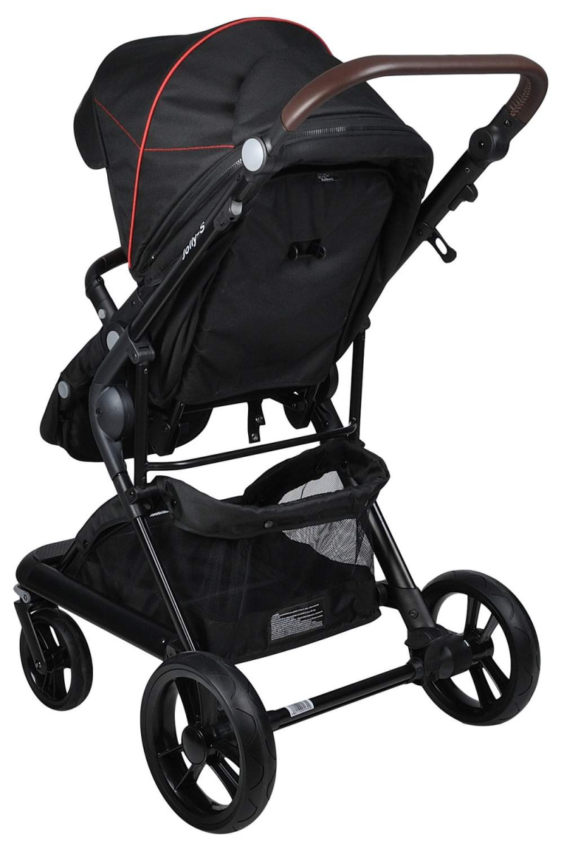 Коляска модульная 2 в 1 Farfello Jolly-S (J-77 чёрная)