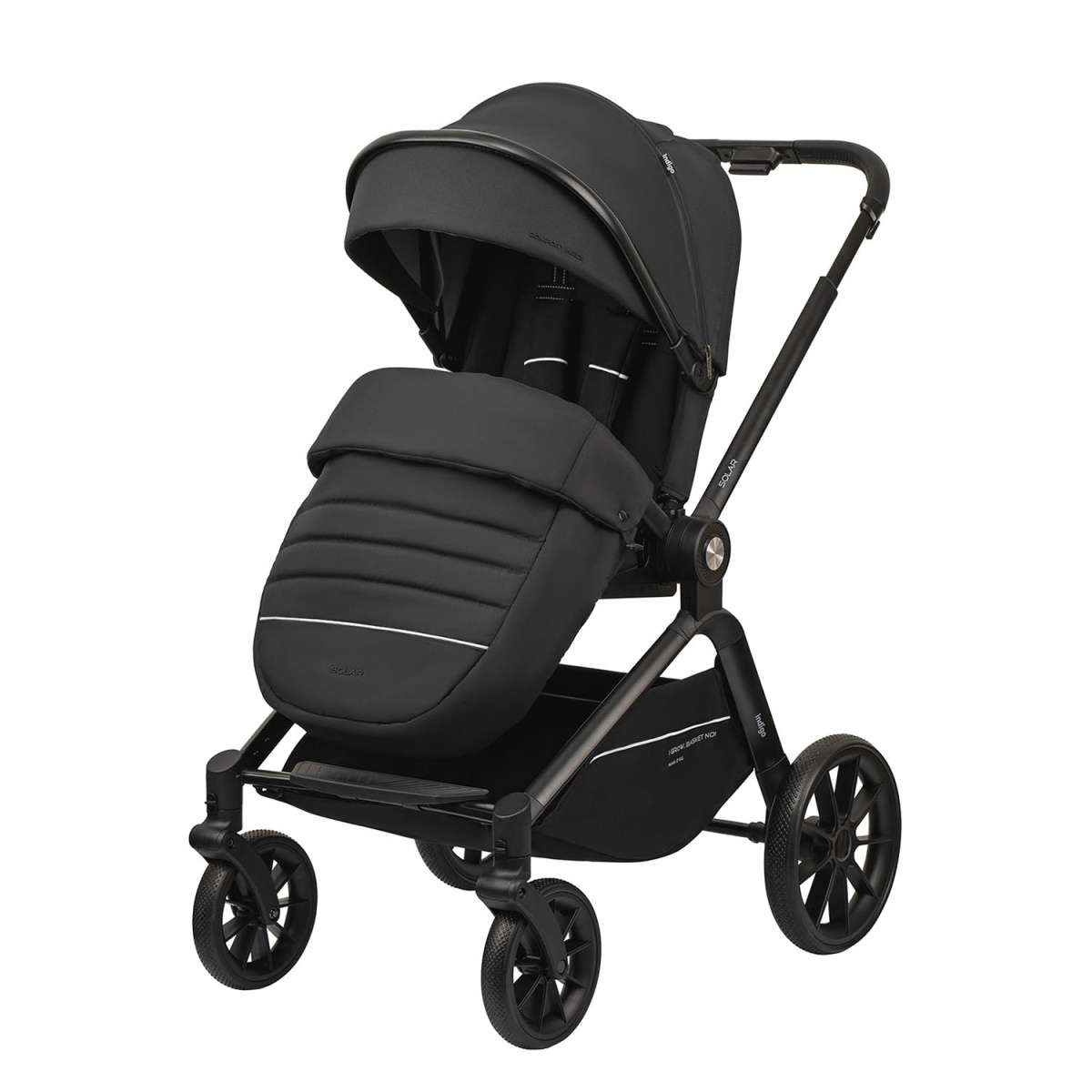 Коляска прогулочная Indigo SOLAR черный