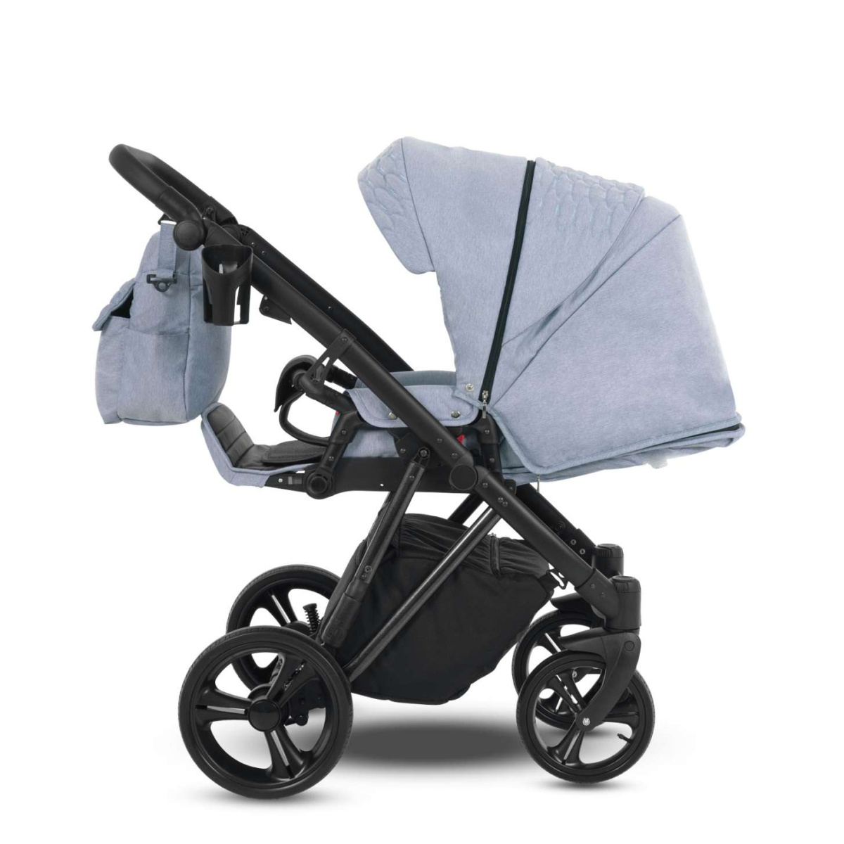 Коляска Camarelo Faro 3 в 1 голубой меланж