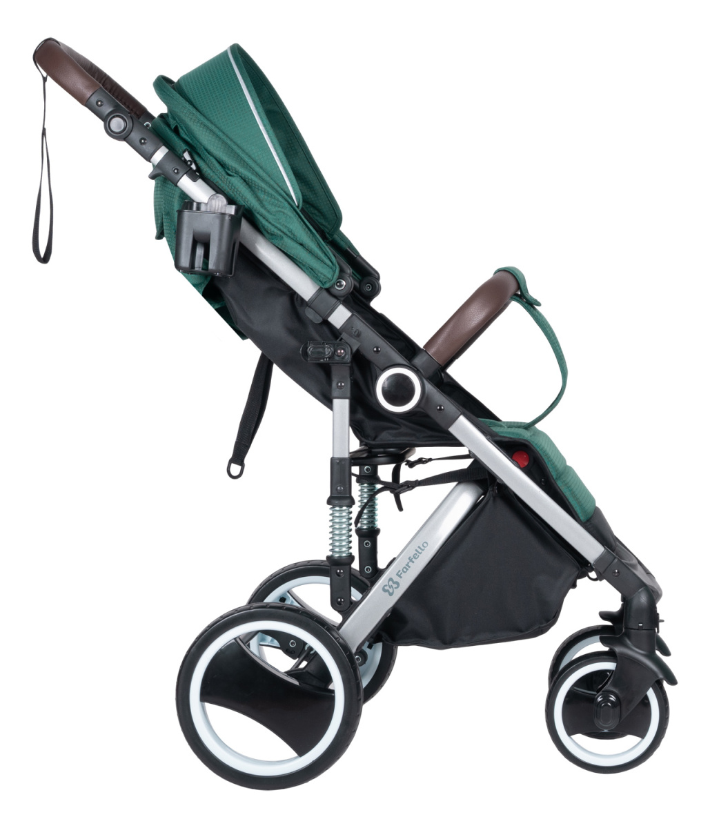 Коляска детская прогулочная Farfello Bino Angel Plus (Ultramarine green/Ультрамариновый зеленый)