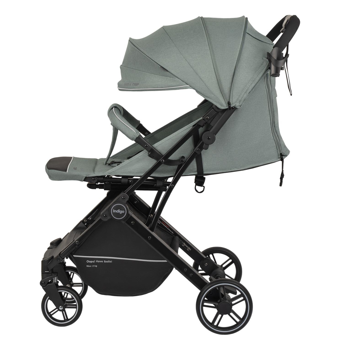 Коляска прогулочная Indigo TRIP зеленый