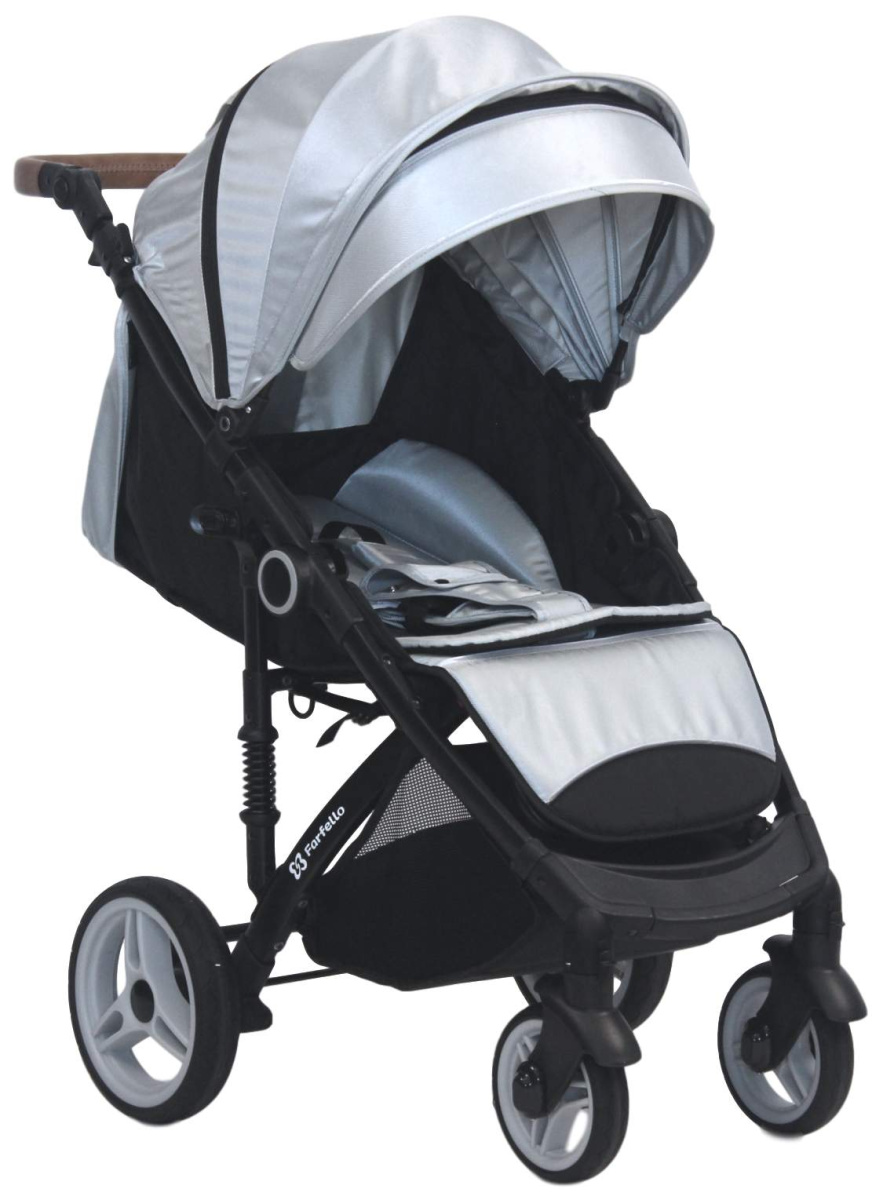Коляска детская прогулочная Farfello Bino Angel Comfort (Silver/ серебристый)