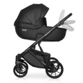 Коляска 3 в 1 Riko Basic Montana Ecco 12 Black черный