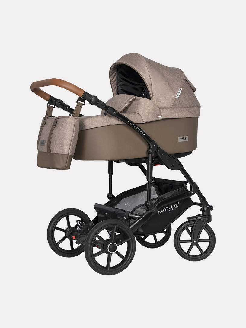 Коляска 2 в 1 Riko Basic Bella Life 05 Mokka коричневый