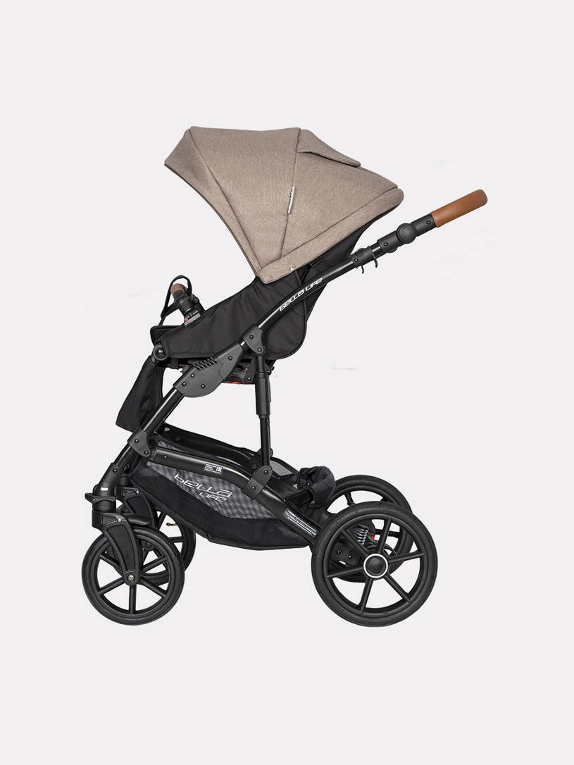 Коляска 2 в 1 Riko Basic Bella Life 05 Mokka коричневый