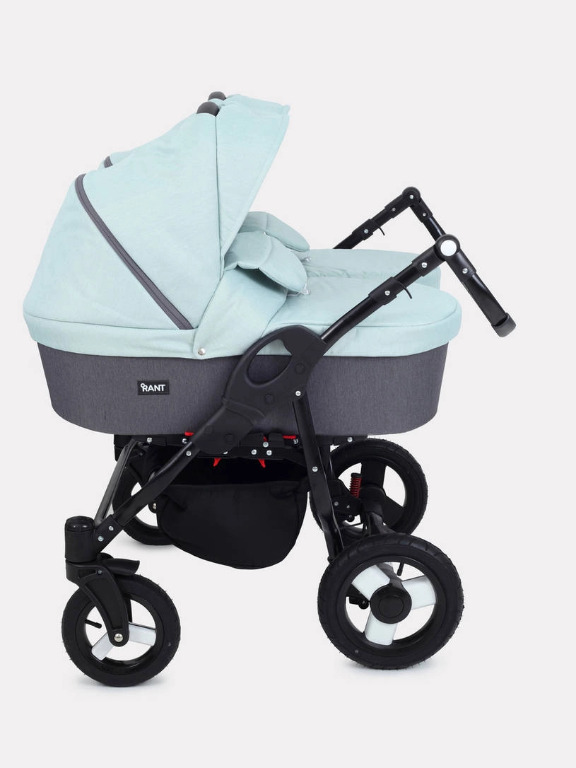 Коляска для двойни 2 в 1 Rant Dream Duo 04 серый-мятный