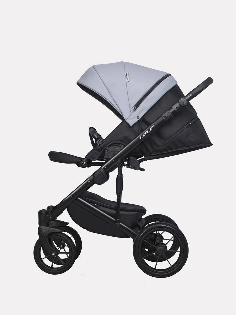 Коляска 3 в 1 Riko Basic Ozon Pastel 04, Серый