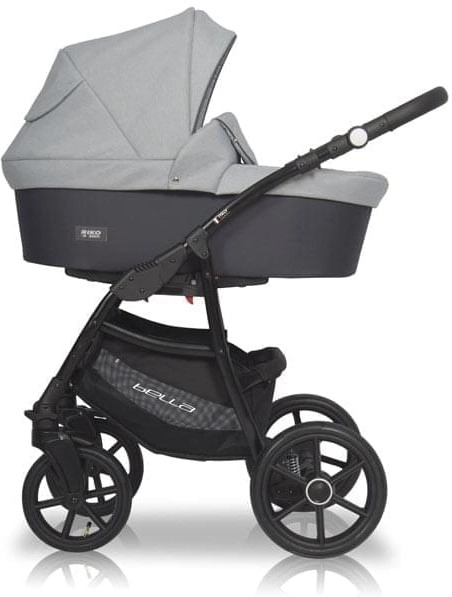Коляска 3 в 1 Riko Basic Bella 01 серый