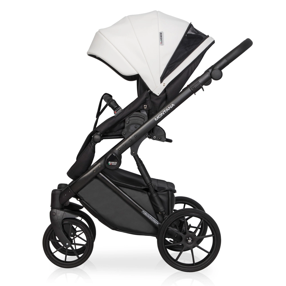 Коляска 3 в 1 Riko Basic Montana Ecco 11 White белый