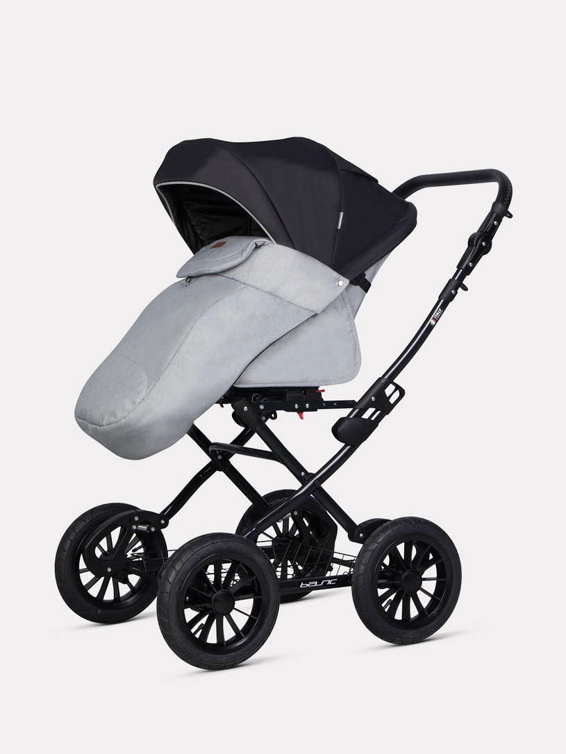 Коляска 2 в 1 Riko Basic Bella Lux Classic 2025 02 серый