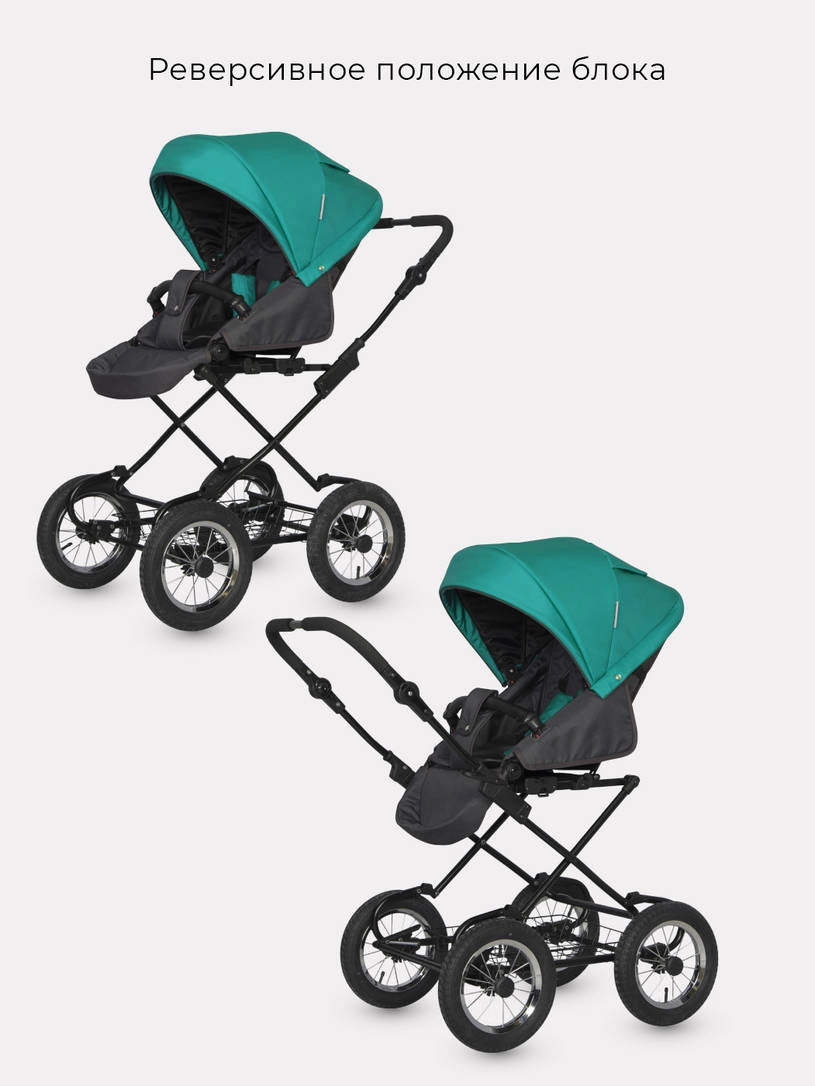 Коляска 2 в 1 Riko Basic Bella Classic 03 мятный