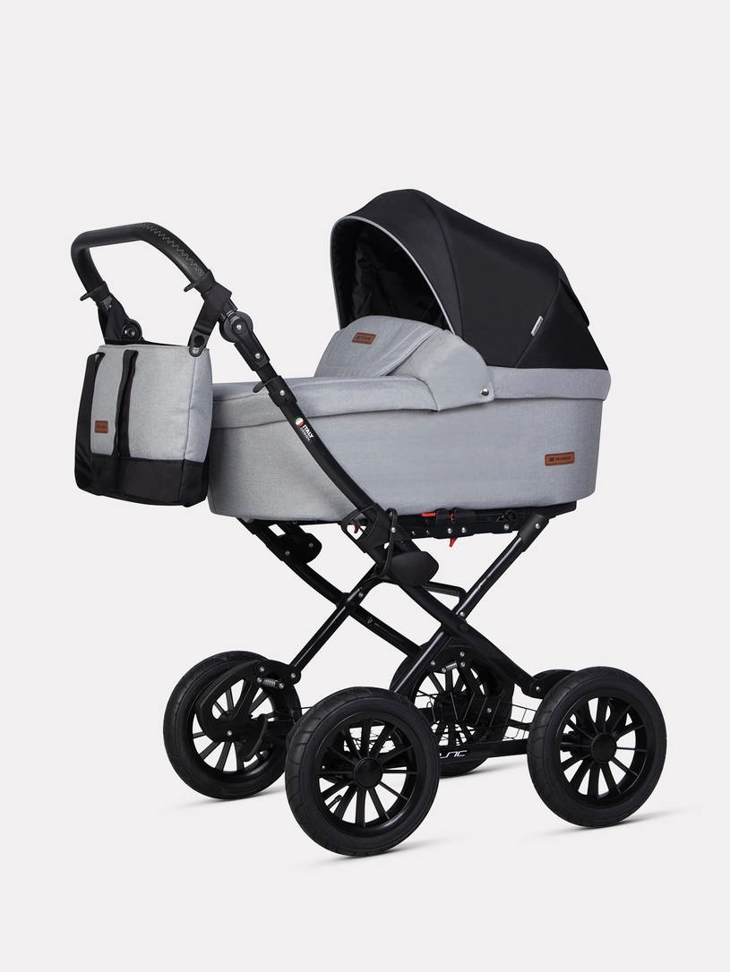Коляска 2 в 1 Riko Basic Bella Lux Classic 2025 02 серый