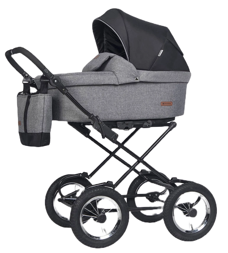 Коляска 2 в 1 RIKO BASIC BELLA LUX CLASSIC 01 темно-серый
