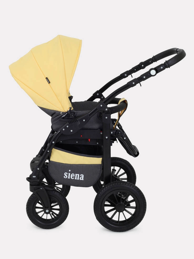 Коляска 2 в 1 Rant Siena 10 серый-желтый