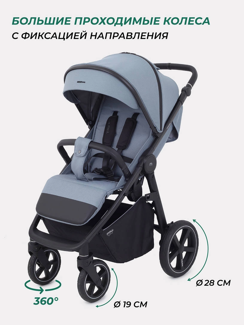 Коляска прогулочная Mowbaby Trail Blue